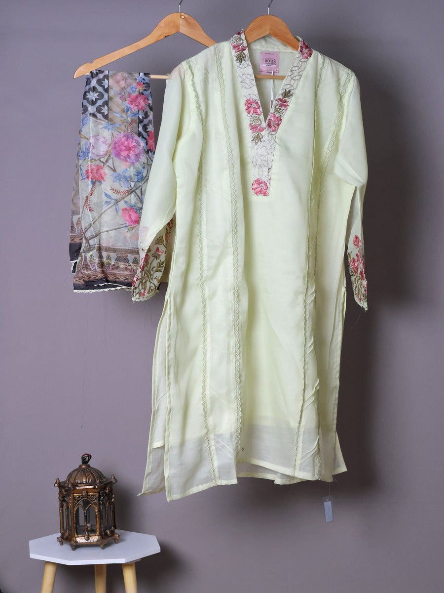 Daily Wear Fancy With Chiffon Dupatta Suits