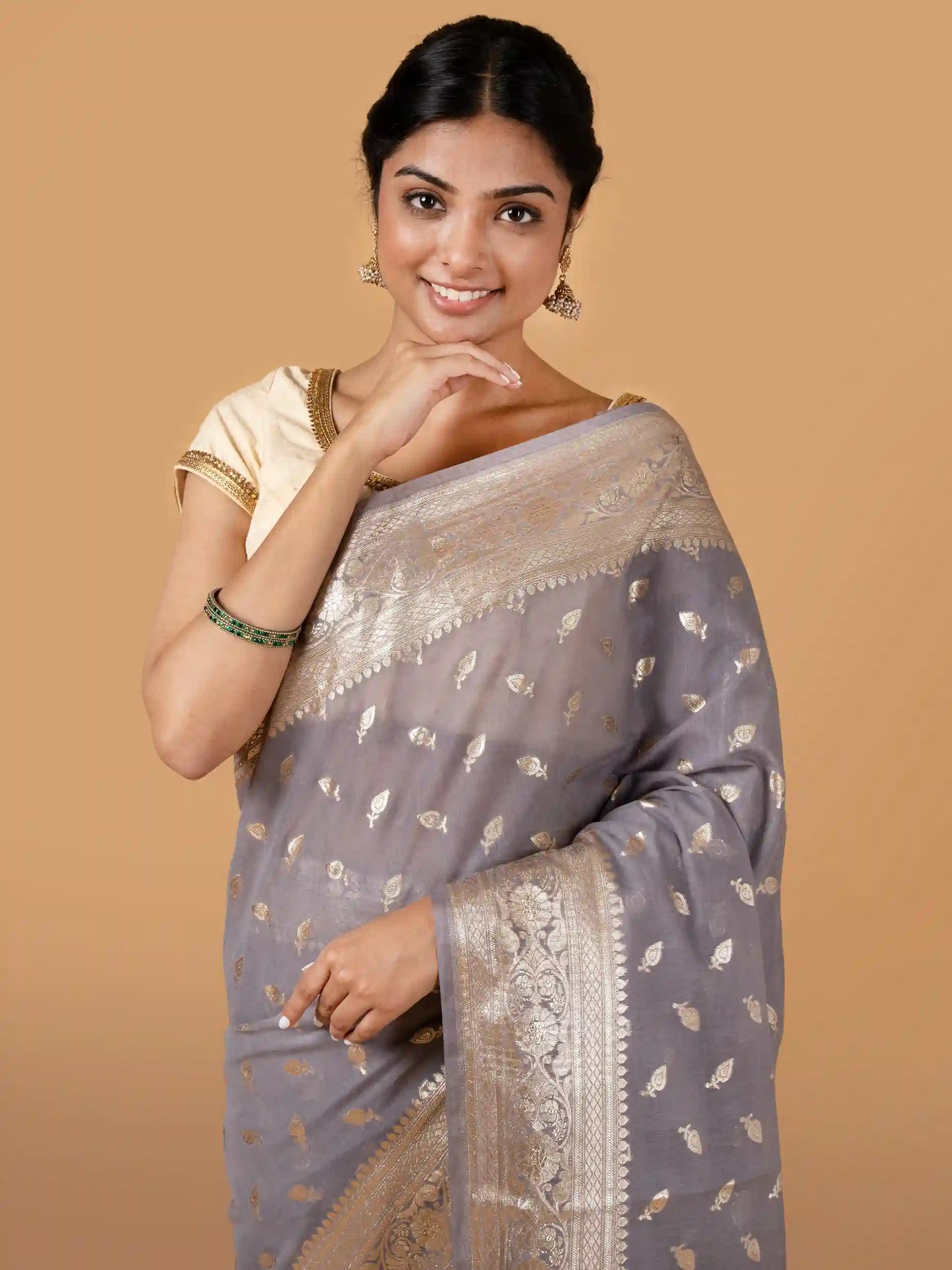 Banarsi Mat Zari Pure Cotton