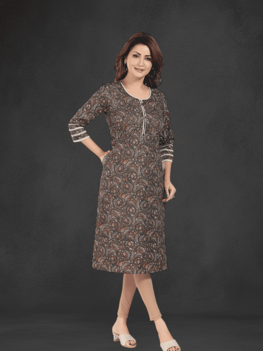 Straight printed Kurti